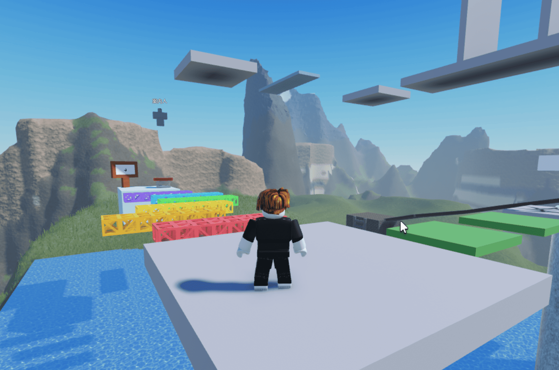 Robloxでのゲーム制作画面
