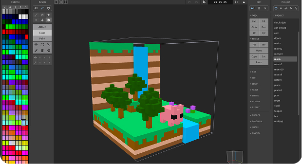 MagicaVoxelでモデル制作